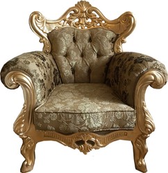 Prunkvoller Luxus Barock Wohnzimmer Sessel mit Blumenmuster Magnificent Luxury Baroque Living Room Armchair with Floral Pattern Prunkvoller Luxus Barock Wohnzimmer Sessel mit Blumenmuster Magnificent Luxury Baroque Living Room Armchair with Floral Pattern