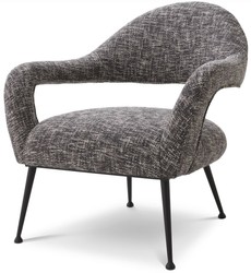 Luxus Designer Wohnzimmer Sessel Schwarz Luxury Designer Living Room Armchair Black