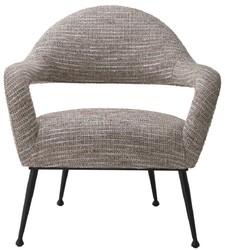 Luxus Designer Wohnzimmer Sessel Beige Schwarz Luxury Designer Living Room Armchair Beige Black