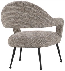 Luxus Designer Wohnzimmer Sessel Beige Schwarz Luxury Designer Living Room Armchair Beige Black