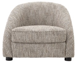 Casa Padrino sillón de lujo beige / negro 88 x 80 x A. 65 cm - Sillón de Salón - Muebles de Salón de Lujo