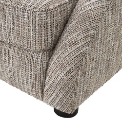 Casa Padrino sillón de lujo beige / negro 88 x 80 x A. 65 cm - Sillón de Salón - Muebles de Salón de Lujo