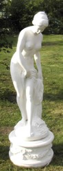 Casa Padrino sculpture décoration de jardin Art Nouveau blanc H. 120 cm - Figurine de décoration de jardin - Accessoires Décoration Jardin et Terrasse
