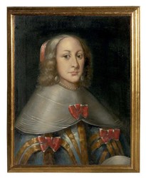 Handgemaltes Barock Gemälde Ölgemälde Gräfin Hand Painted Baroque Oil Painting Countess