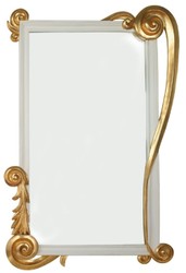 Casa Padrino luxury baroque mirror gold / white - Handmade solid wood wall mirror in baroque style - Baroque Furniture - Luxury Quality - Made in Italy