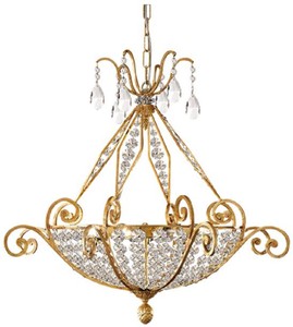 Luxus Barock Kristall Kronleuchter Gold Luxury Baroque Crystal Chandelier Gold