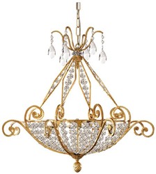 Luxus Barock Kristall Kronleuchter Gold Luxury Baroque Crystal Chandelier Gold