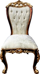 Casa Padrino conjunto de sillas de comedor barroco de lujo crema / marrón / oro - 6 Sillas de cocina hechas a mano en estilo barroco - Muebles de comedor barrocos - Noble y Magnífico Casa Padrino conjunto de sillas de comedor barroco de lujo crema / marrón / oro - 6 Sillas de cocina hechas a mano en estilo barroco - Muebles de comedor barrocos - Noble y Magnífico