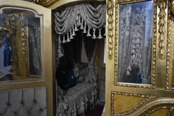 Casa Padrino carruaje del rey barroco de lujo oro / azul / gris - Magnífico carruaje de caballos en estilo barroco - Calidad de Lujo - Noble y Magnífico