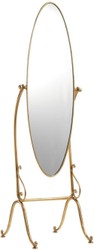 Casa Padrino luxury art nouveau standing mirror gold - Oval bedroom mirror - Baroque & Art Nouveau Bedroom Furniture
