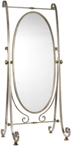 Luxus Jugendstil Standspiegel Silber Gold Luxury Art Nouveau Standing Mirror Silver Gold