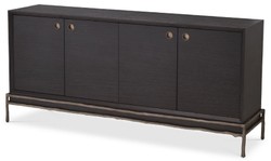 Casa Padrino aparador de lujo gris antracita / bronce 180 x 45 x A. 82 cm - Muebles de Salón - Muebles para Hoteles - Colección de Lujo