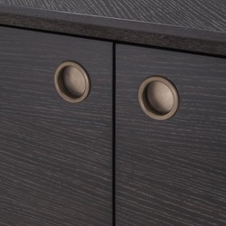 Casa Padrino aparador de lujo gris antracita / bronce 180 x 45 x A. 82 cm - Muebles de Salón - Muebles para Hoteles - Colección de Lujo