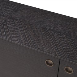 Casa Padrino aparador de lujo gris antracita / bronce 180 x 45 x A. 82 cm - Muebles de Salón - Muebles para Hoteles - Colección de Lujo