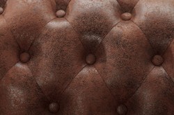 Casa Padrino divano ad angolo Chesterfield sinistra marrone antico - Divano da soggiorno in microfibra - Mobili da Soggiorno Chesterfield