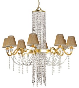 Luxus Barock Swarovski Kristallglas Kronleuchter Gold Luxury Baroque Swarovski Crystal Chandelier Gold