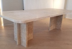 Luxus Travertin Esstisch Küchentisch Beige Luxury Travertine Dining Table Kitchen Table Beige