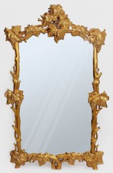 Casa Padrino miroir baroque de luxe vignes de vin or antique - Magnifique miroir mural de style baroque - Miroir armoire style antique - Miroir de salon - Mobilier Baroque