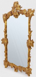 Casa Padrino miroir baroque de luxe vignes de vin or antique - Magnifique miroir mural de style baroque - Miroir armoire style antique - Miroir de salon - Mobilier Baroque