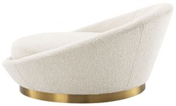 Luxus Wohnzimmer Sofa Rundsofa Cremefarben Messing Luxury Living Room Sofa Round Sofa Cream Brass