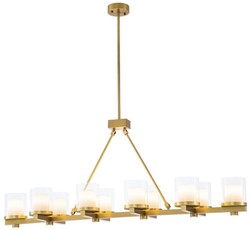 Luxus LED Wohnzimmer Kronleuchter Messing Luxury LED Living Room Chandelier Brass