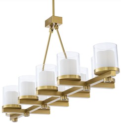Luxus LED Wohnzimmer Kronleuchter Messing Luxury LED Living Room Chandelier Brass