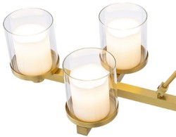Luxus LED Wohnzimmer Kronleuchter Messing Luxury LED Living Room Chandelier Brass