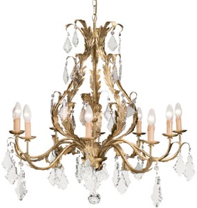 Casa Padrino lustre baroque luxe cristal or Ø 80 x H. 80 cm - Lustre de Salon Baroque & Art Nouveau