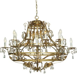Casa Padrino Luxury Baroque Crystal Chandelier Antique Gold 100 x 70 x H. 75 cm - Oval Hotel & Restaurant Chandelier - Noble & Magnificent