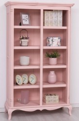 Casa Padrino armadio in stile country rosa 112 x 49 x A. 190 cm - Armadio a ripiani in legno massello - Armadio da soggiorno - Mobili in stile country