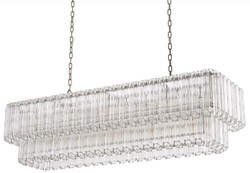Luxus Wohnzimmer Hotel Glas Kronleuchter Silber Luxury Living Room Hotel Glass Chandelier Silver 