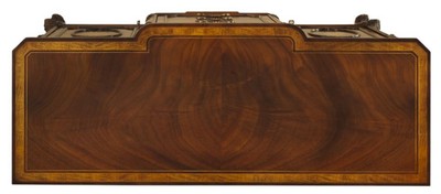 Casa Padrino Luxus Barock Kommode Braun - Prunkvoller Massivholz Schrank mit 2 Türen und 6 Schubladen - Barock Möbel