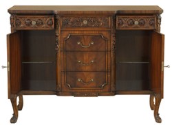 Casa Padrino commode baroque de luxe marron - Magnifique armoire en bois massif avec 2 portes et 6 tiroirs - Mobilier Baroque