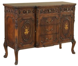 Casa Padrino commode baroque de luxe marron - Magnifique armoire en bois massif avec 2 portes et 6 tiroirs - Mobilier Baroque