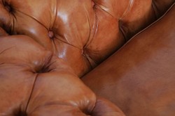 Casa Padrino sillón de cuero Chesterfield de lujo 125 x 100 x A. 80 cm - Diferentes Colores - Sillón de salón de piel genuina - Muebles de Salón Chesterfield