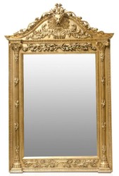 Casa Padrino specchio da terra barocco di lusso oro - Specchio fatto a mano in legno massello in stile barocco - Mobili Barocchi - Nobile e Magnifico