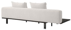 Casa Padrino divano di lusso crema / bronzo 233 x 104 x A. 60,5 cm - Divano moderno da soggiorno lato destro - Divano Hotel - Qualità di Lusso