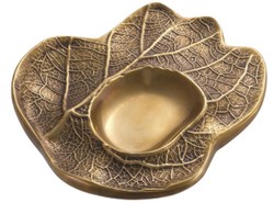 Casa Padrino luxury deco bowl vintage brass 23 x 20 x H. 3 cm - Living room deco - Desk deco - Deco Accessories