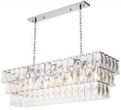Luxus Wohnzimmer Hotel Kronleuchter Silber Luxury Living Room Hotel Chandelier Silver 