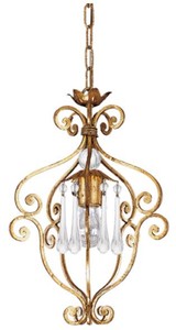 Casa Padrino luxury baroque living room hanging lamp antique gold Ø 30 x H. 43 cm - Handmade metal lantern - Luxury Quality - Made in Italy - Noble & Magnificent
