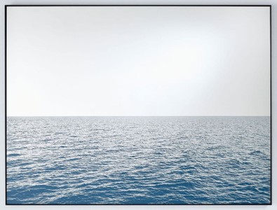 Casa Padrino espejo de pared de lujo mar azul / negro 120 x 2 x A. 90 cm - Espejo rectangular con estructura de metal - Muebles de Lujo