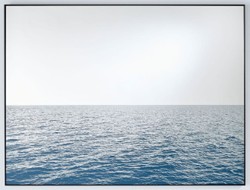 Casa Padrino luxury wall mirror sea blue / black 120 x 2 x H. 90 cm - Rectangular mirror with metal frame - Luxury Furniture