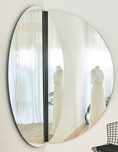 Casa Padrino specchio angolare di lusso nero 150 x 3,5 x A. 150 cm - Specchio da parete angolare - Specchio per Hotel - Specchio Boutique - Qualità di Lusso