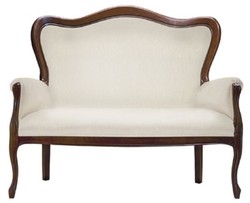 Luxus Barock Sofa Creme Dunkelbraun Luxury Baroque Sofa Cream Dark Brown