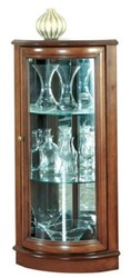 Casa Padrino luxury corner showcase brown 40 x 45 x H. 108 cm - Solid wood corner cabinet - Living room cabinet - Luxury solid wood living room furniture