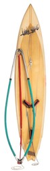 Luxury deco 80s vintage surfboard 298 x 61 x H. 14 cm - Used retro surfboard - Collector's Item