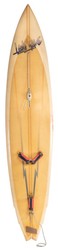 Luxury deco 80s vintage surfboard 298 x 61 x H. 14 cm - Used retro surfboard - Collector's Item