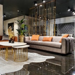 Casa Padrino canapé de luxe plata / oro 240 x 95 x H. 85 cm - Sofá de Salón - Sofá de Hotel - Muebles de Lujo