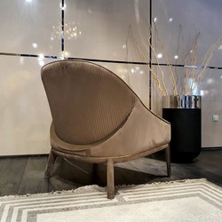 Luxus Designer Wohnzimmer Hotel Sessel Braun Silber Luxury Designer Living Room Hotel Armchair Brown Silver