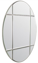 Casa Padrino miroir de luxe argent Ø 110 cm - Miroir mural rond - Miroir de salon - Miroir de garde-robe - Qualité de Luxe